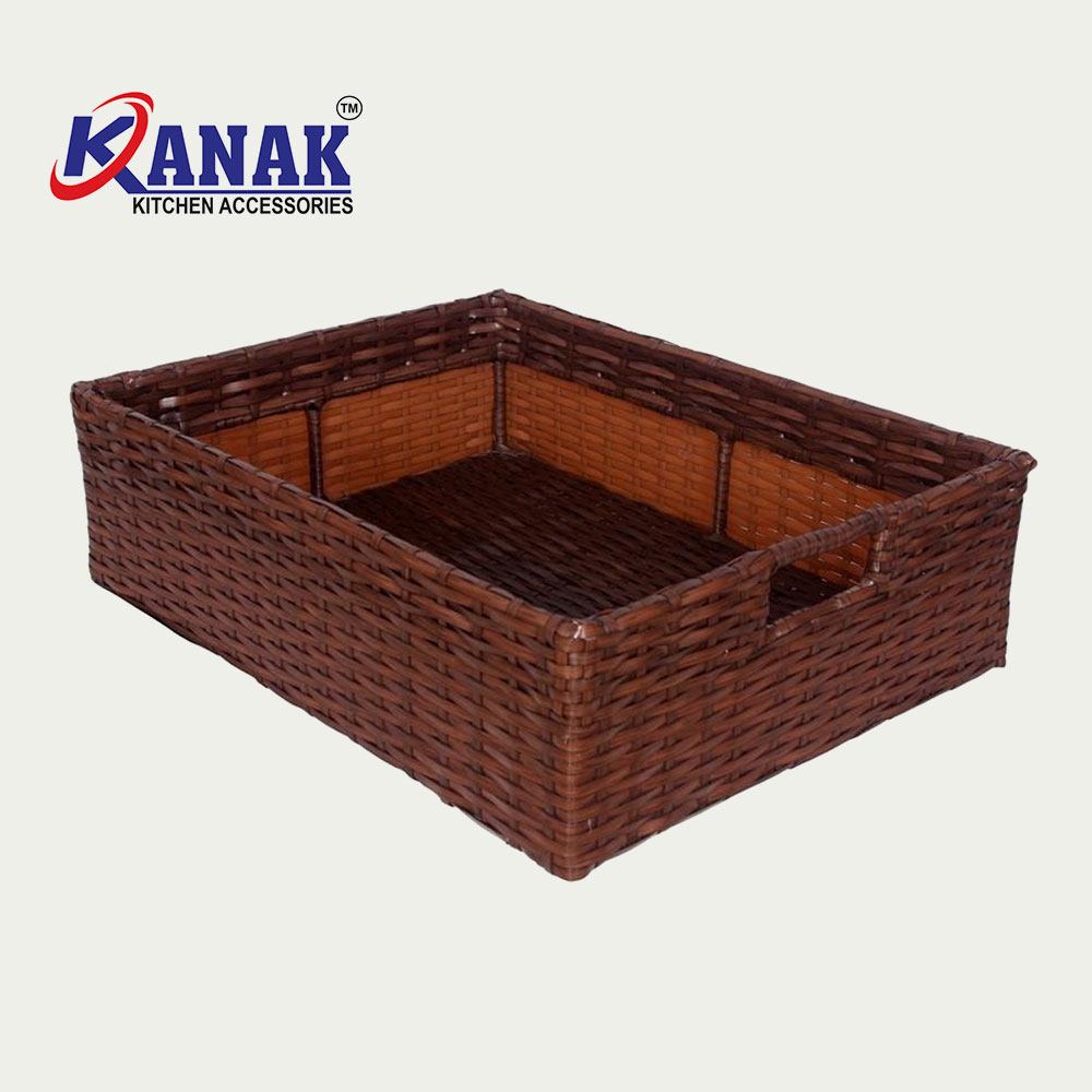 Golddust Wicker Basket - Chocolate