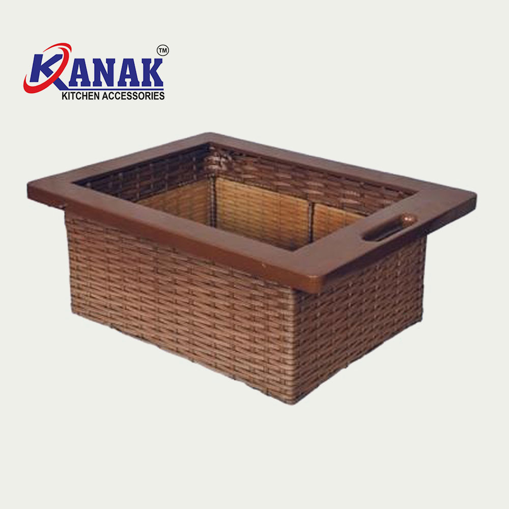 Golddust Wicker Basket - Kashmiri Dusky Brown